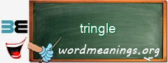 WordMeaning blackboard for tringle